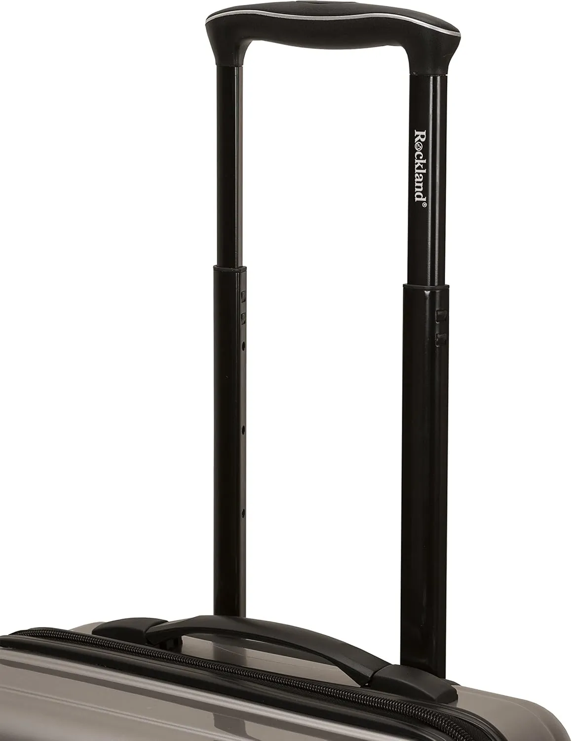 Rockland Horizon Hardside Expandable Spinner Wheel Luggage, Silver, 3-Piece Set (20/24/28)