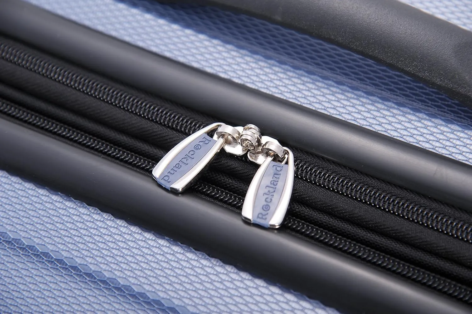 Rockland London Hardside Expandable Luggage with Spinner Wheels, Blue, 28-24-20-Inch