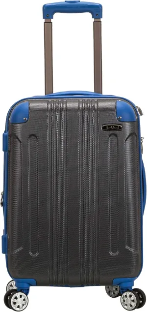 Rockland London Hardside Expandable Luggage with Spinner Wheels, Grey, Carry-On 20-Inch