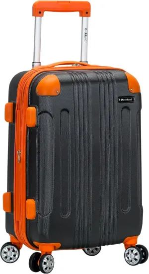 Rockland London Hardside Expandable Luggage with Spinner Wheels, Grey, Carry-On 20-Inch