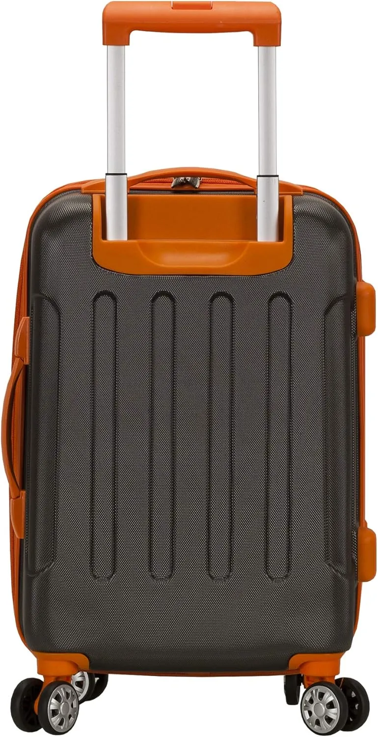 Rockland London Hardside Expandable Luggage with Spinner Wheels, Grey, Carry-On 20-Inch
