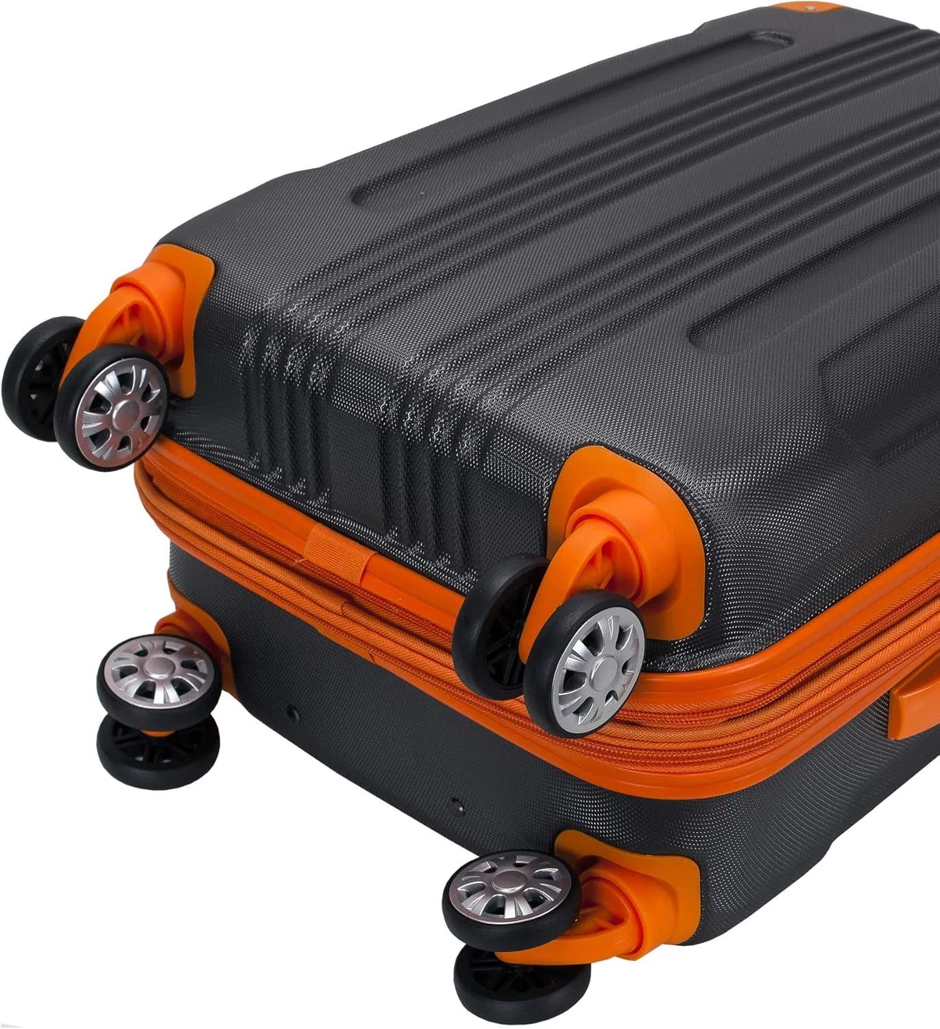 Rockland London Hardside Expandable Luggage with Spinner Wheels, Grey, Carry-On 20-Inch
