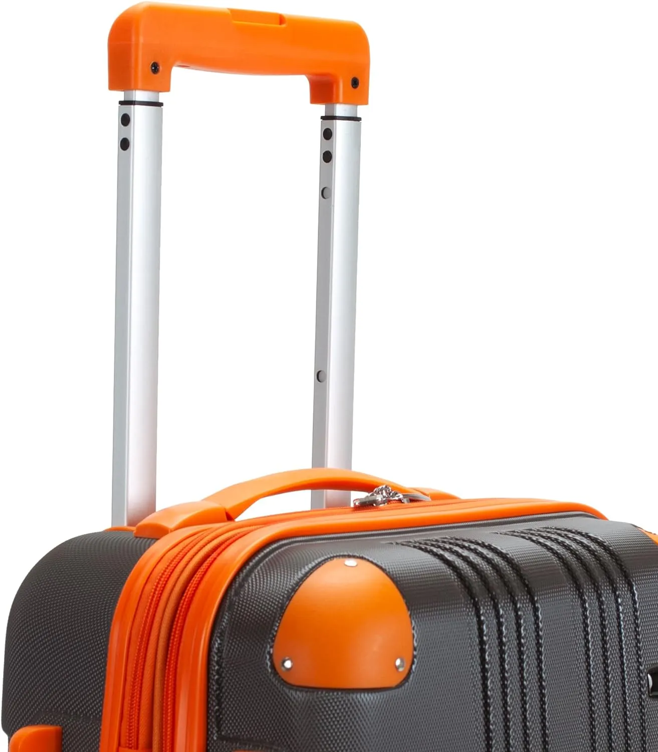 Rockland London Hardside Expandable Luggage with Spinner Wheels, Grey, Carry-On 20-Inch