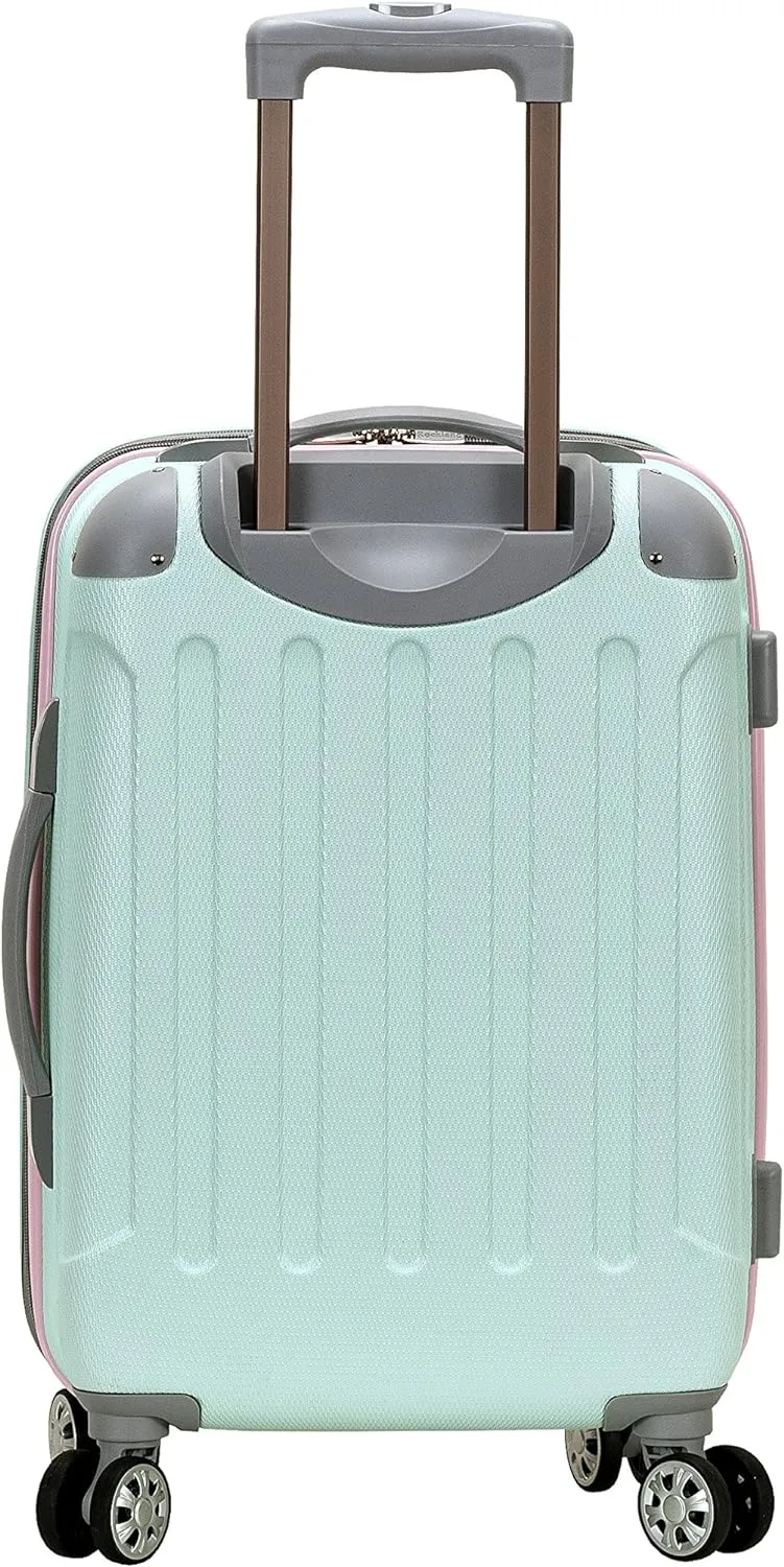 Rockland London Hardside Expandable Luggage with Spinner Wheels, Multicolor, Carry-On 20-Inch