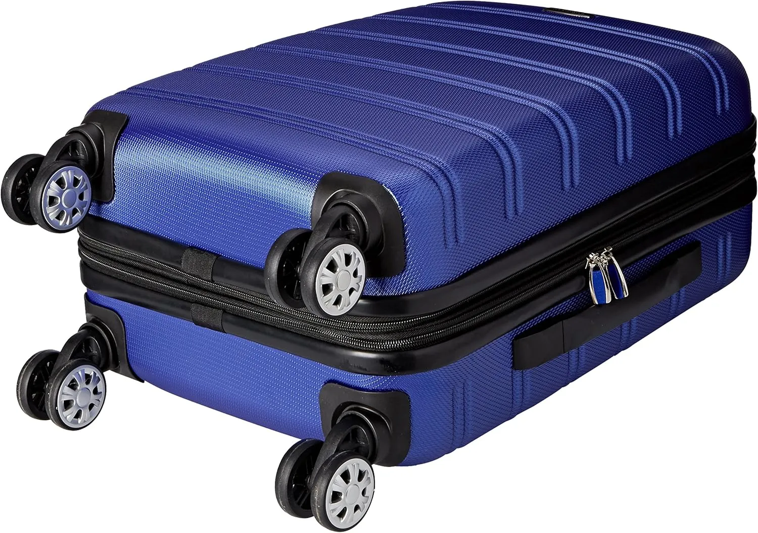 Rockland Melbourne Hardside Expandable Spinner Wheel Luggage, Blue, Carry-On 20-Inch