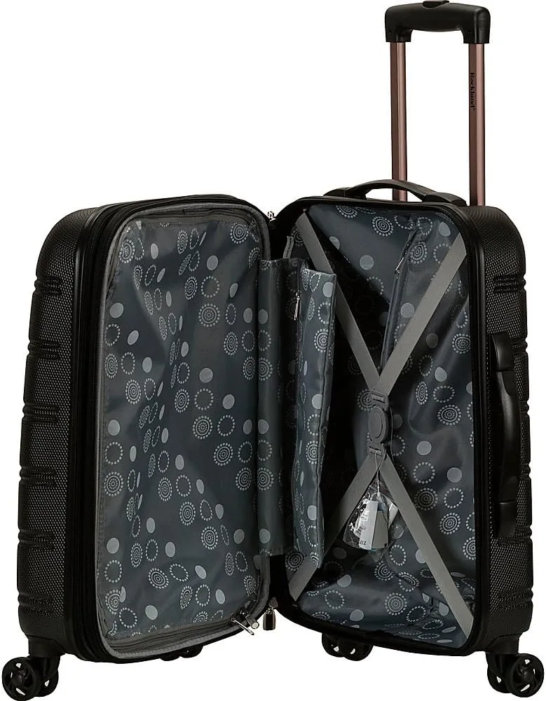 Rockland Melbourne Hardside Expandable Spinner Wheel Luggage, Lime, Carry-On 20-Inch