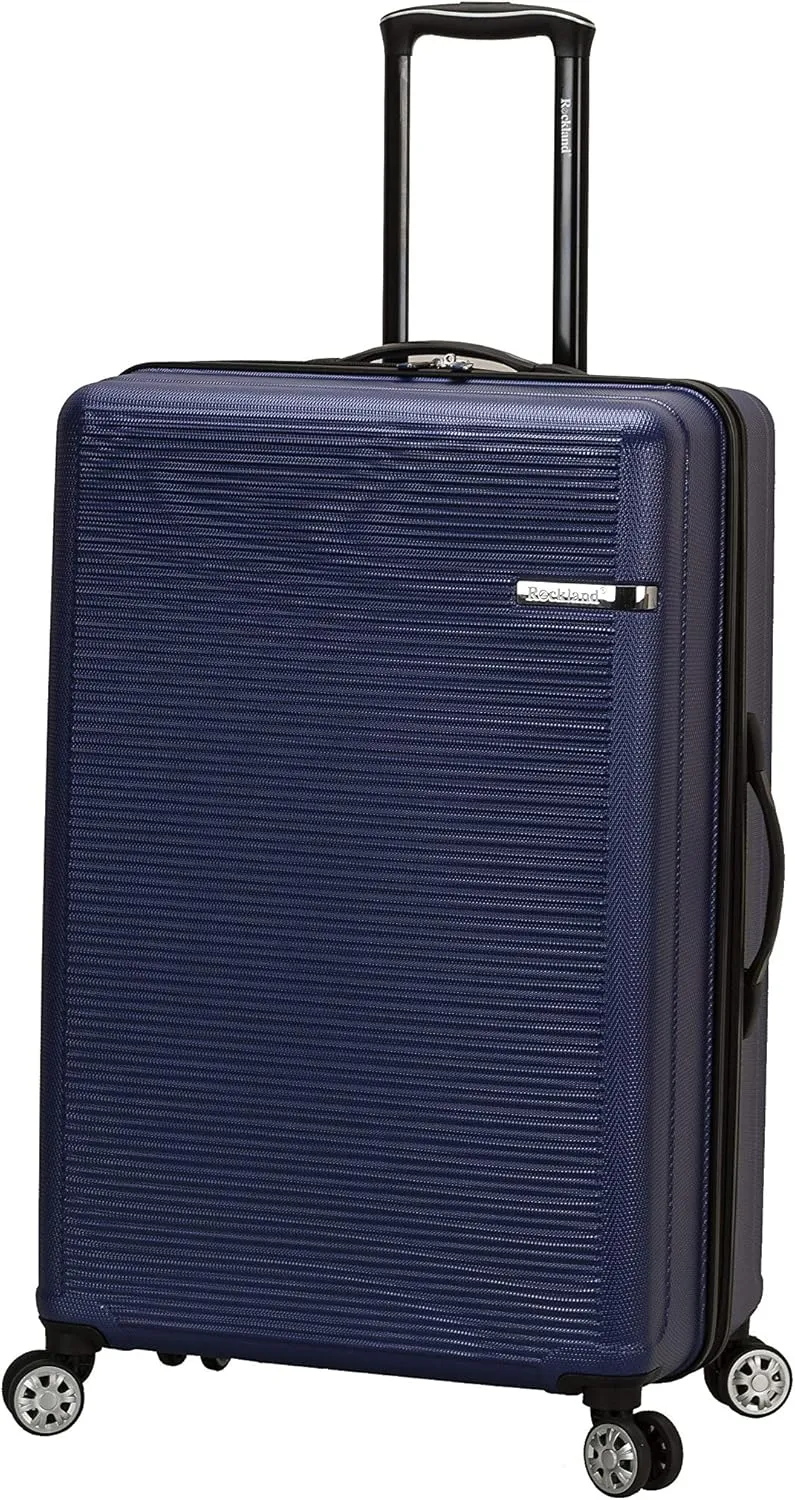 Rockland Skyline Hardside Spinner Wheel Luggage, Blue, 3-Piece Set (20/24/28)