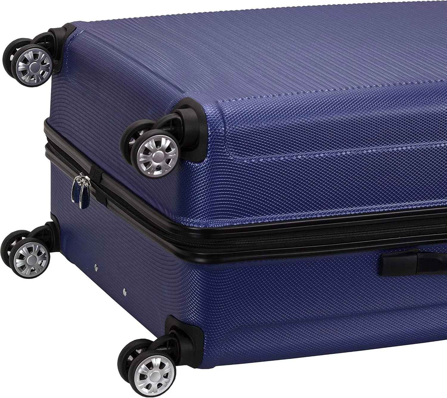 Rockland Skyline Hardside Spinner Wheel Luggage, Blue, 3-Piece Set (20/24/28)