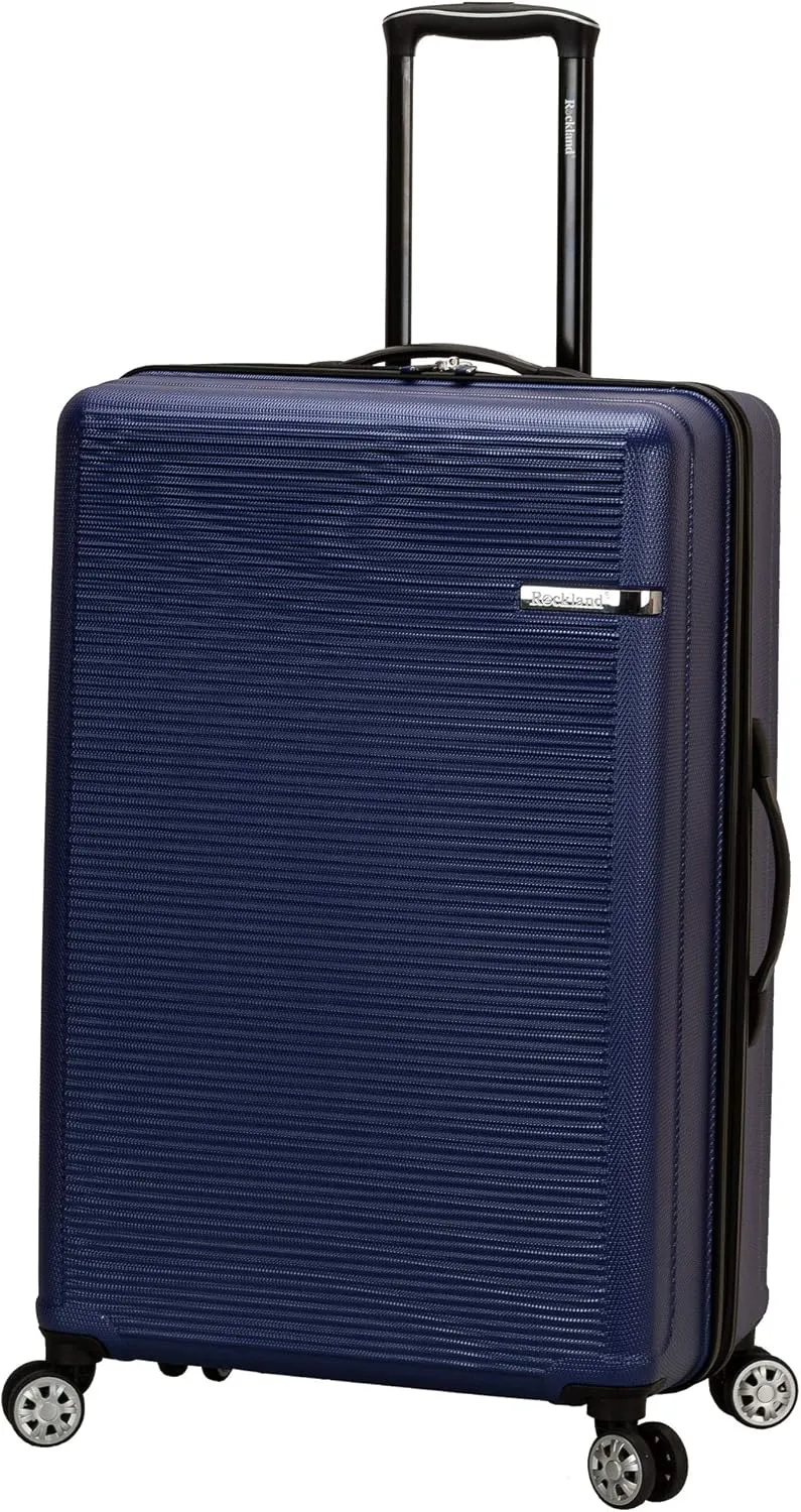 Rockland Skyline Hardside Spinner Wheel Luggage, Blue, 3-Piece Set (20/24/28)