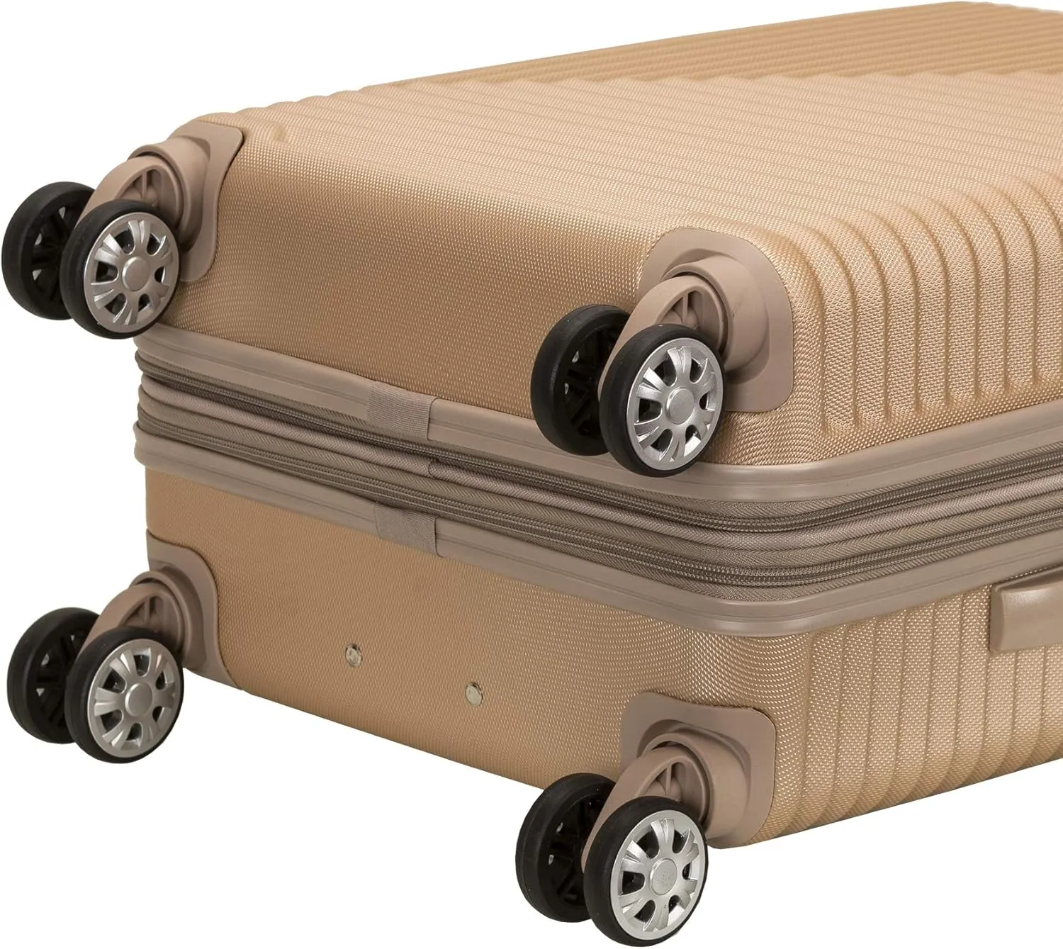Rockland Star Trail Hardside Spinner Wheel Luggage, Champagne, Carry-On 20-Inch