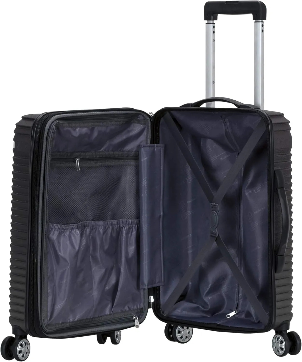 Rockland Star Trail Hardside Spinner Wheel Luggage, Grey, Carry-On 20-Inch