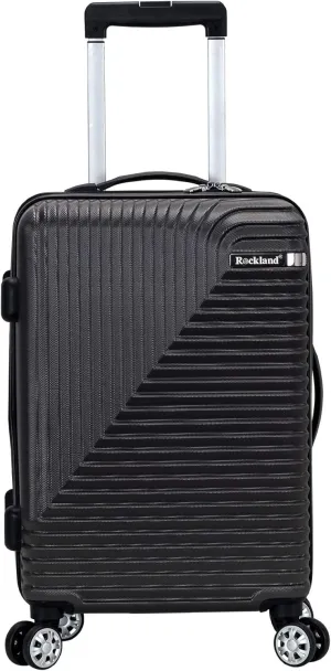 Rockland Star Trail Hardside Spinner Wheel Luggage, Grey, Carry-On 20-Inch