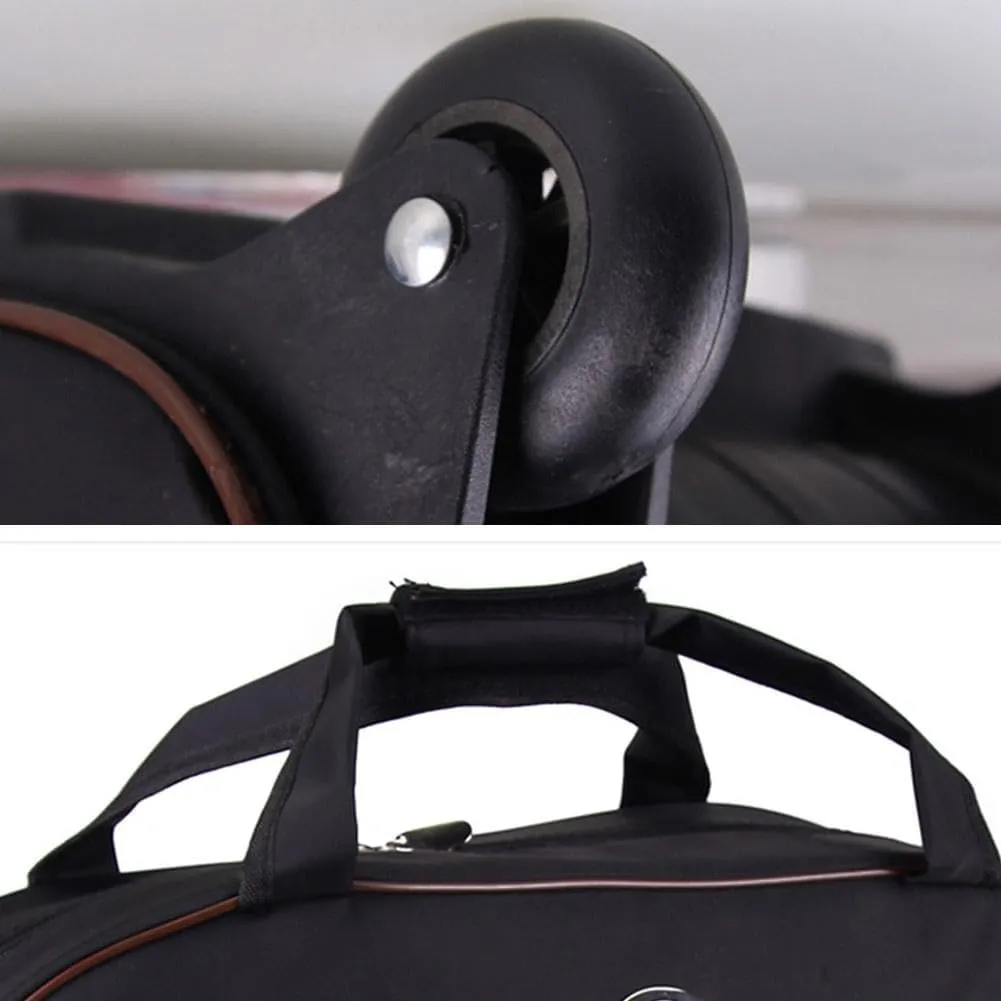 Rolling Duffel Bag,36L Waterproof Carry On Weekender Bags, Wheeled Travel Duffel Bag,Fashion Travel Bags,Gym Bag for Men Women