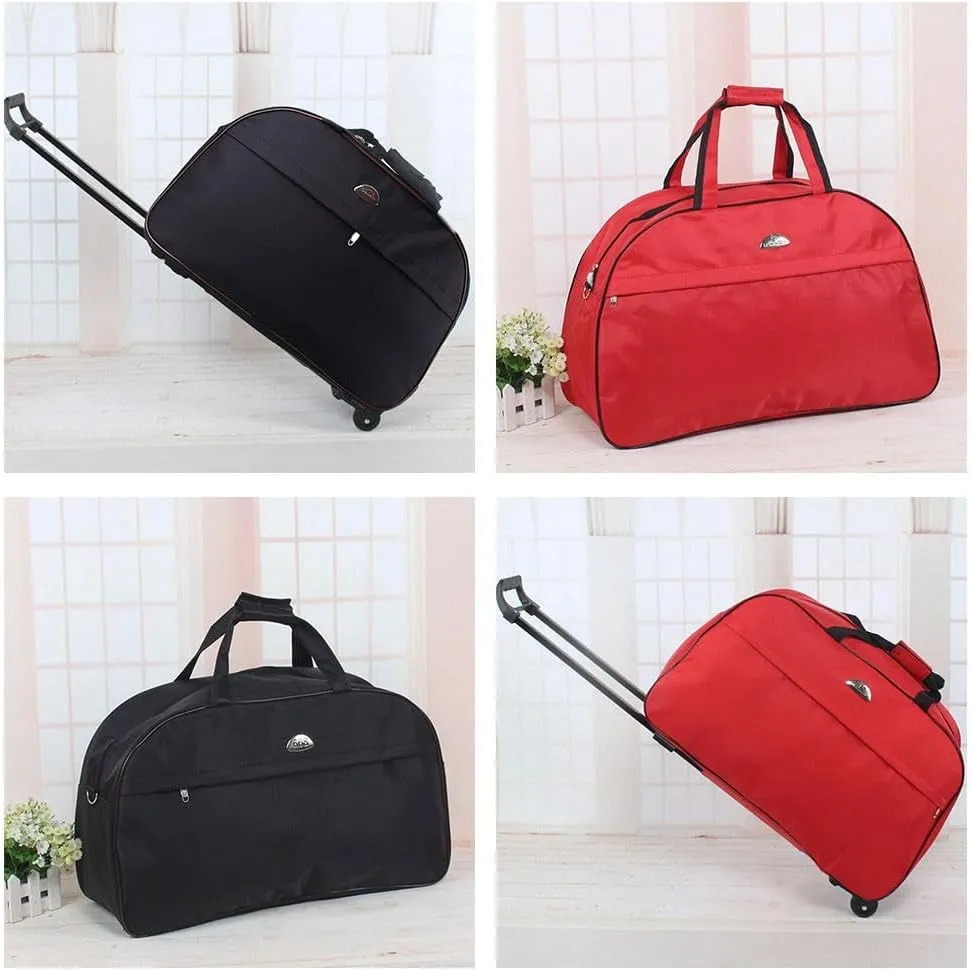 Rolling Duffel Bag,36L Waterproof Carry On Weekender Bags, Wheeled Travel Duffel Bag,Fashion Travel Bags,Gym Bag for Men Women