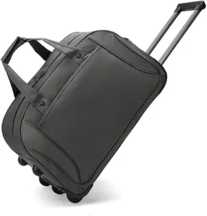 Rolling Duffle Bag With Wheels， Traveling Tote For Camp Travel Gym,Carry On Luggage Tote Unisex-Adult Short Term Trips，Weekender Camping Overnight Carry On(Gray,Large)