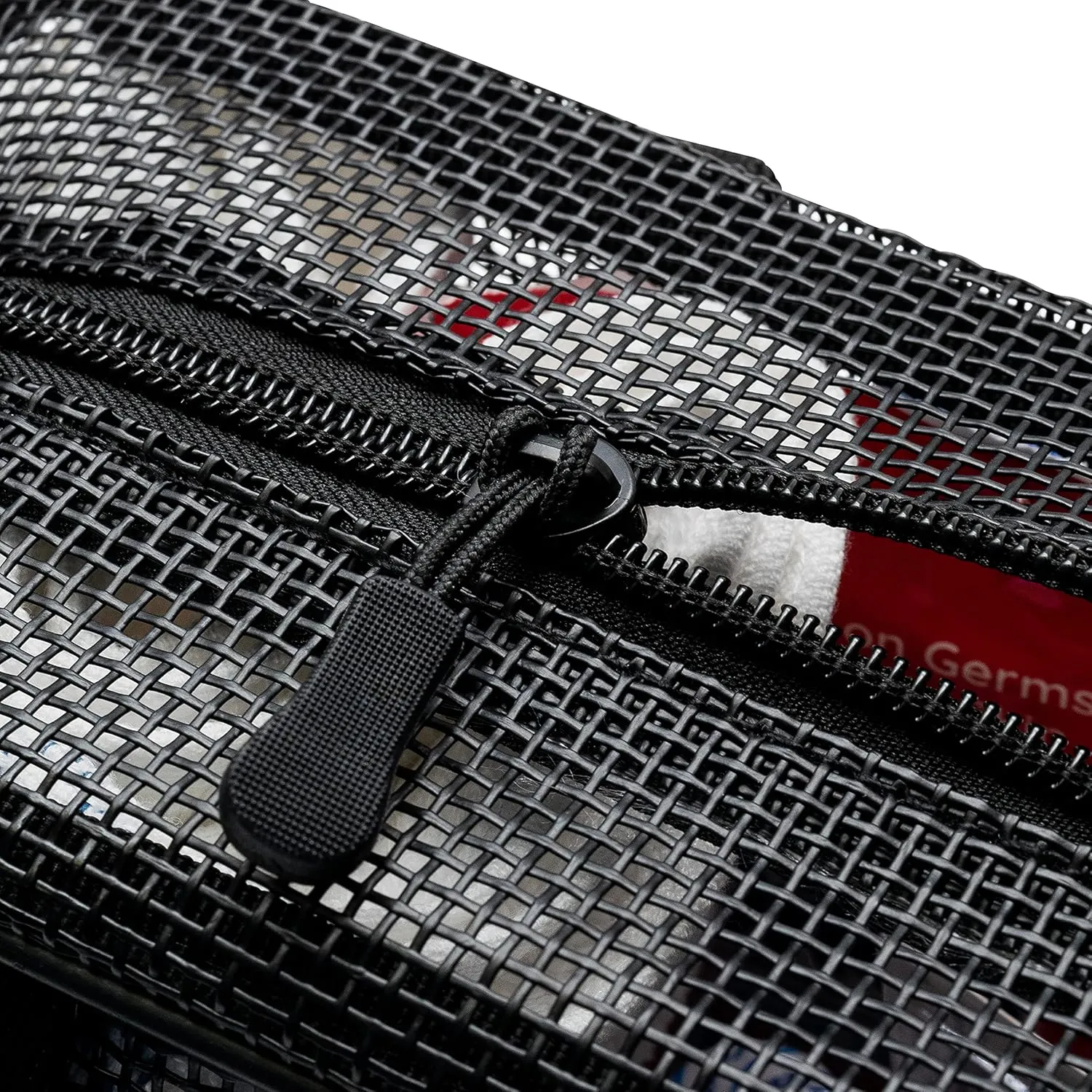 Rolling Nomad Mesh Shower Caddy with Zipper and Handle, Travel Bags, Hanging Toiletry, Cosmetics, Gym Kit, Makeup, Clear Accesory Organizer, Bulk
