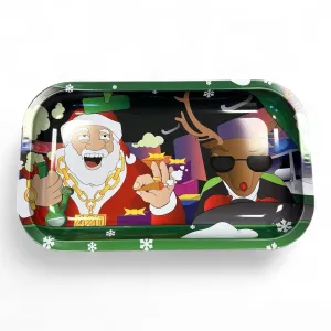 Rolling Tray 10.5 x 6 420 Santa Clause/High Quality Premium Metal Tray