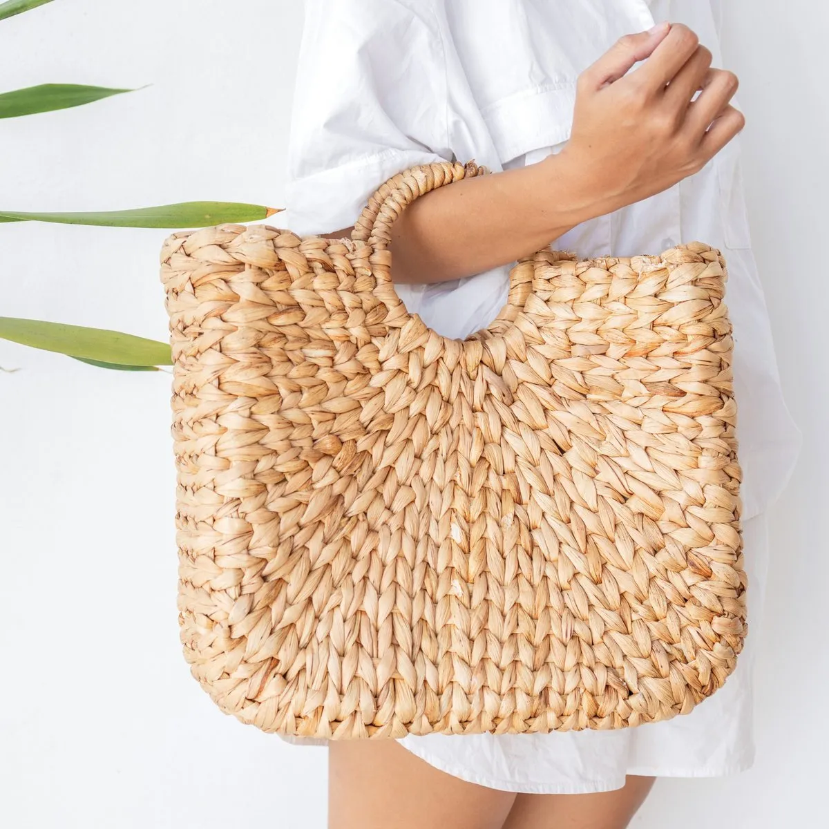 Rootz  Woven Summer Bag | Shopping Bag SAMBAS made of Water Hyacinth