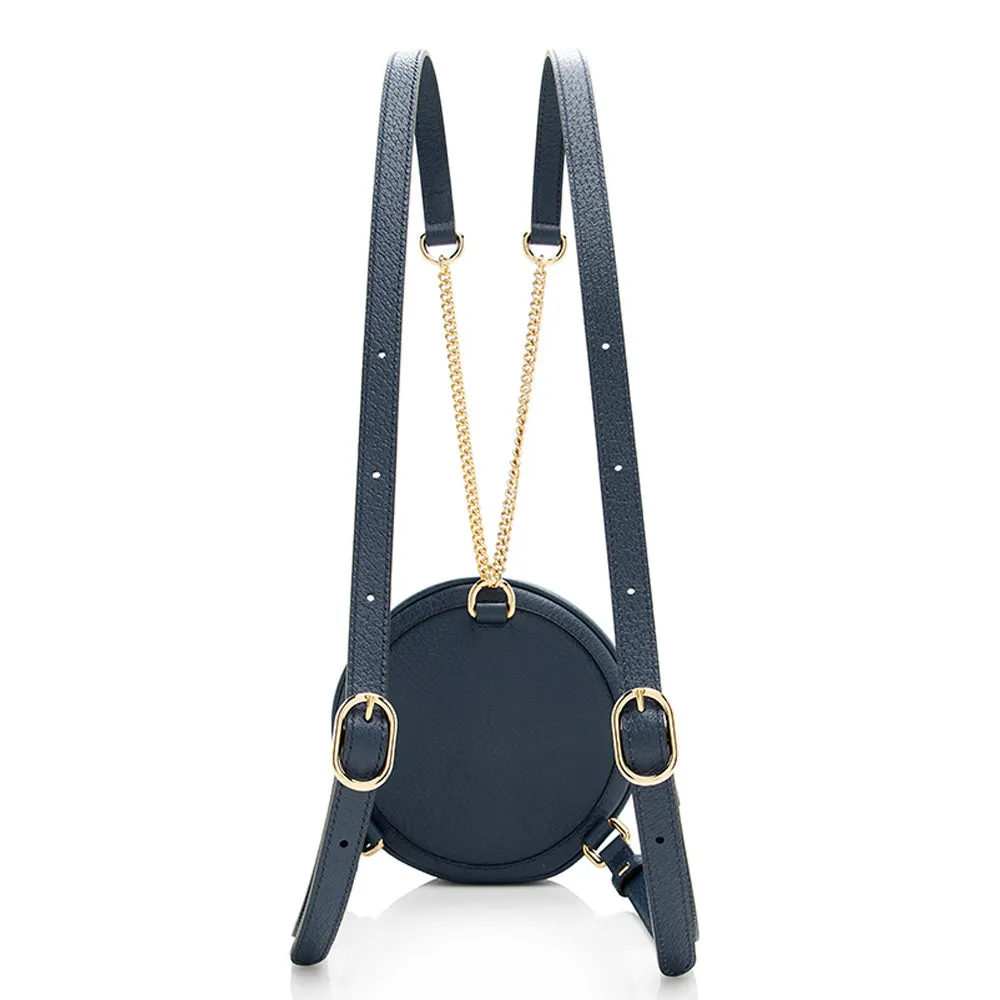 Round (SHF-21087) Anti-slip Leather Backpack Low-priced Mini Gucci Ophidia