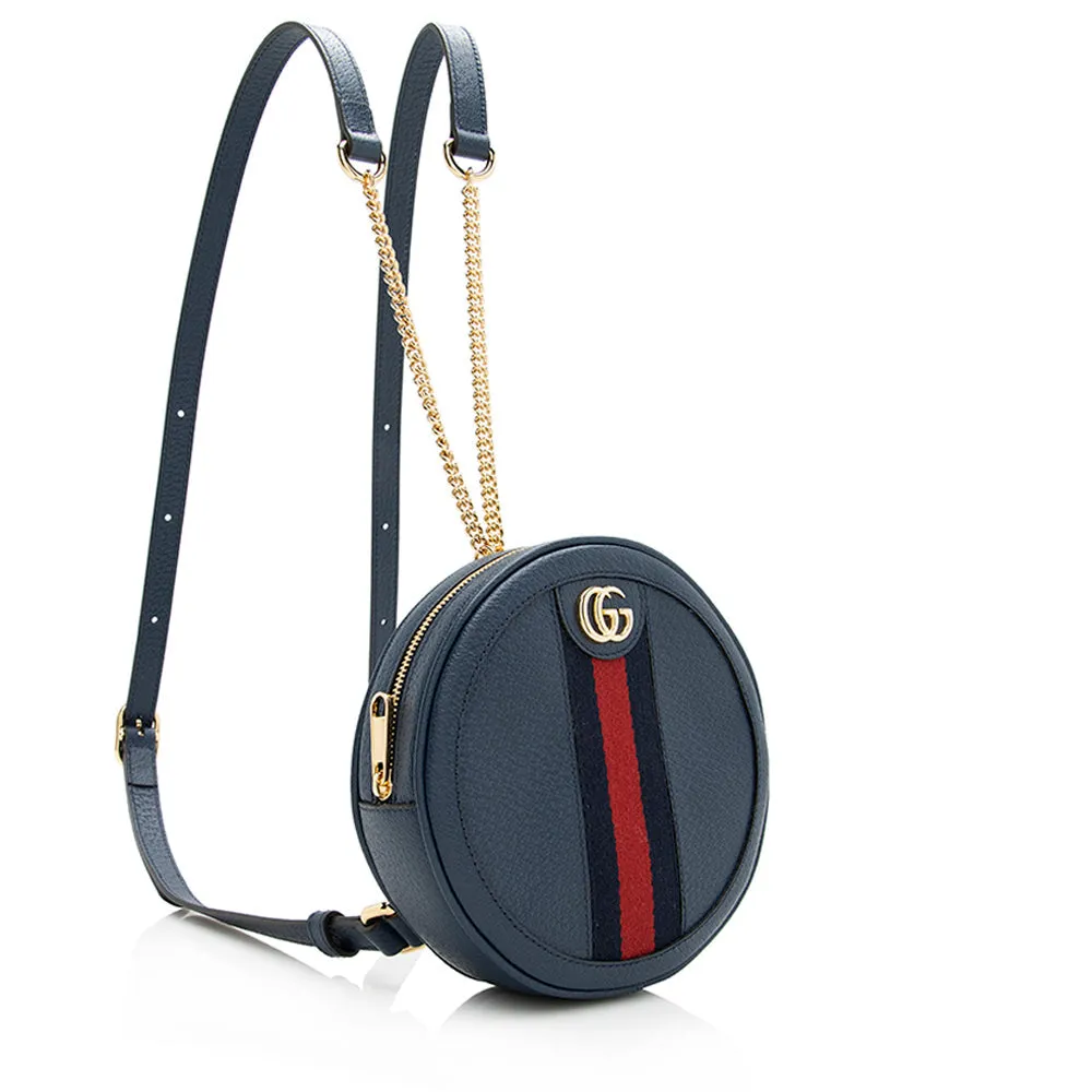 Round (SHF-21087) Anti-slip Leather Backpack Low-priced Mini Gucci Ophidia