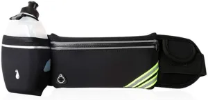 Running Waist Bag Fitness Fanny Packs Mobile Phone Holder Pocket Jogging Sports Camping Hiking Belt Water Bottle Bags Black