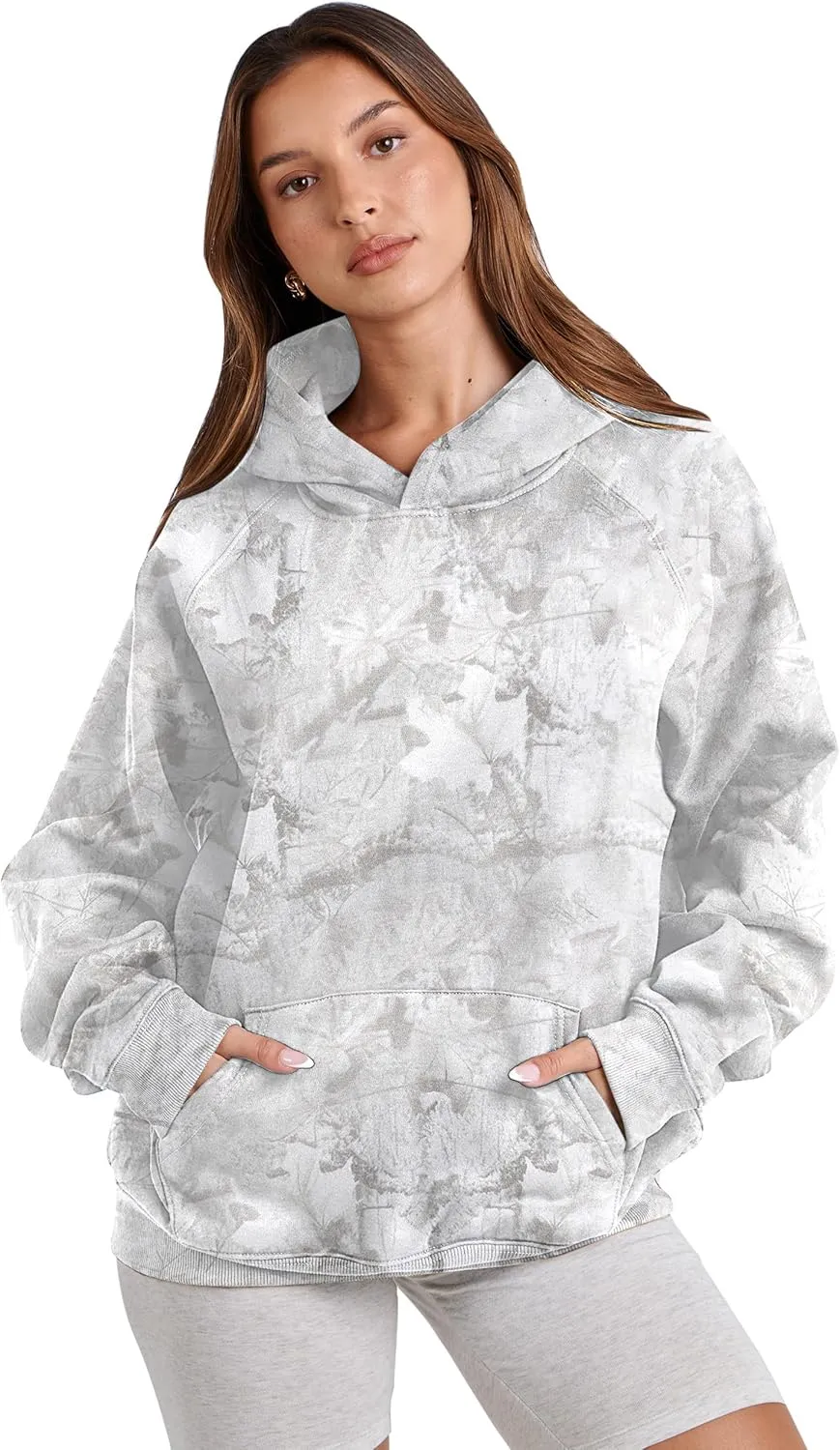 SAFRISIOR Oversized Hoodies for Women and Men Couples Fleece Basic Solid Hooded Sweatshirt Pullover Jackets