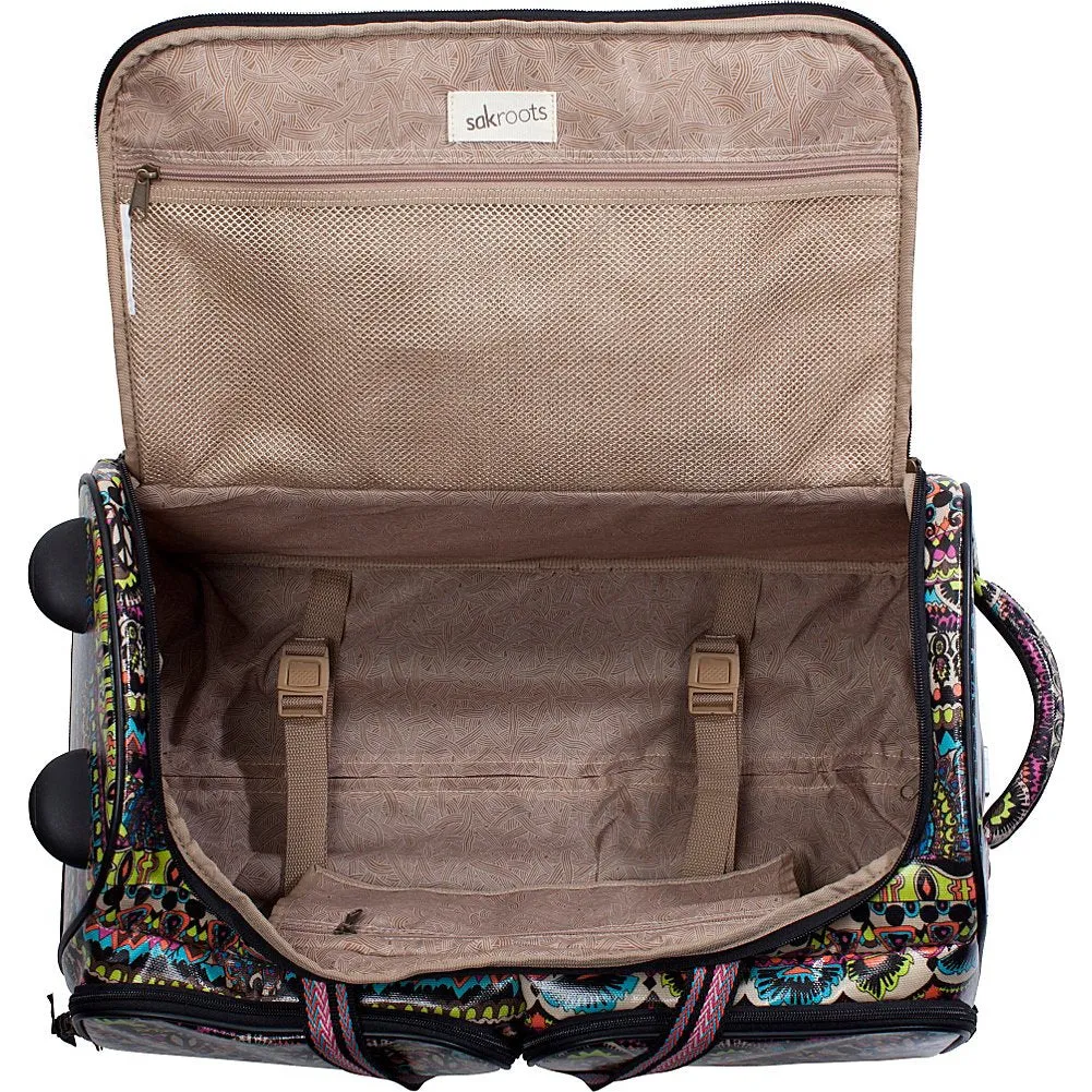 Sakroots Artist Circle Rolling Duffle Bag