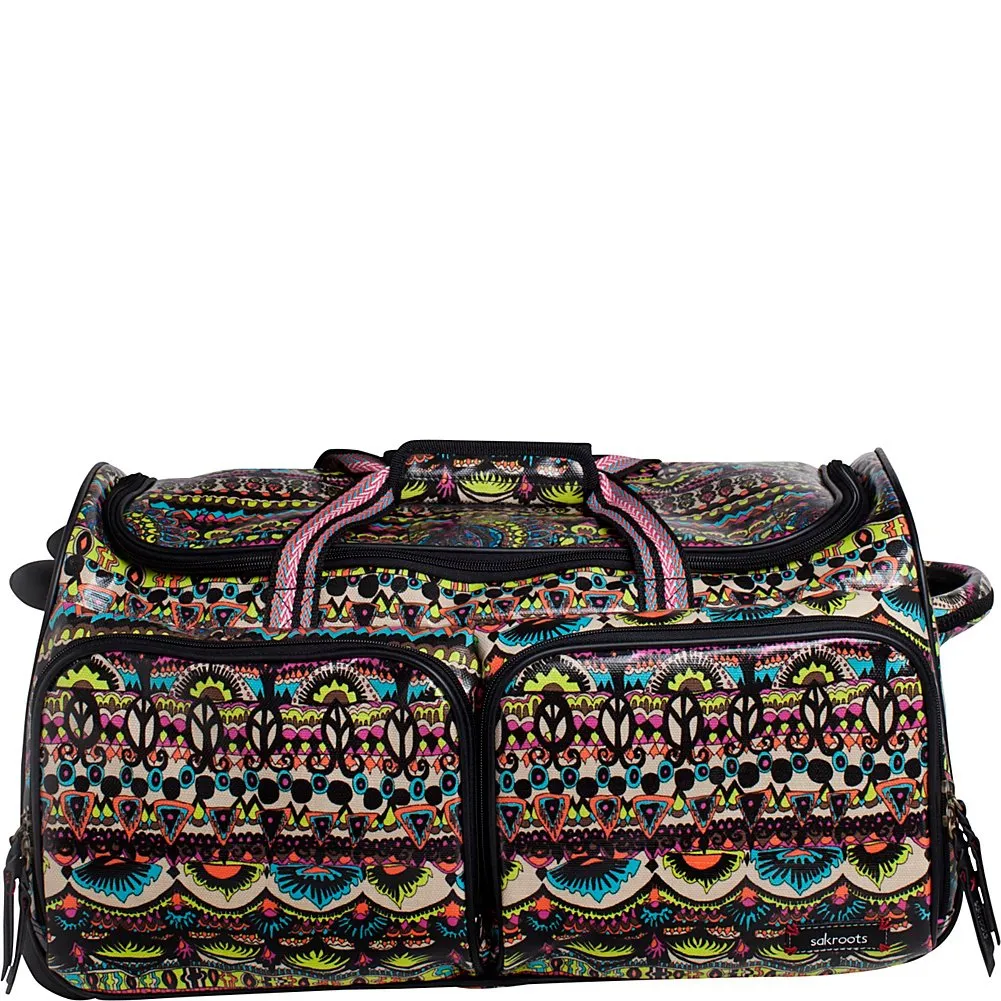 Sakroots Artist Circle Rolling Duffle Bag