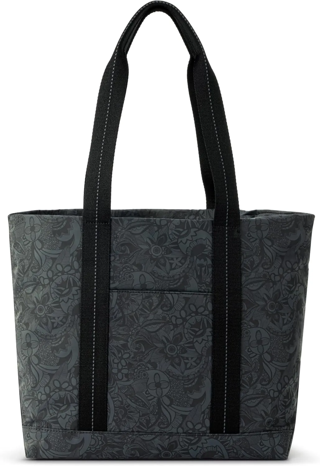 Sakroots Fairfax Tote in Eco Twill, Double Repreve Webbing Shoulder Straps, Black Spirit Desert