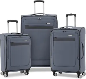 Samsonite Ascella 3.0 Softside Expandable Luggage with Spinner Wheels, 3-Piece Set (20/25/28), State/Black