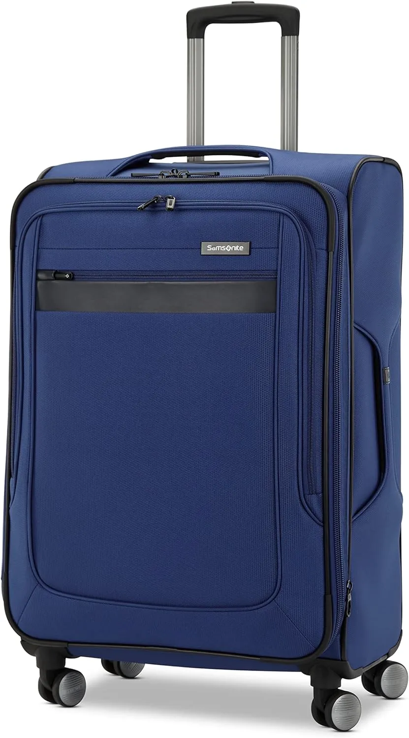 Samsonite Ascella 3.0 Softside Expandable Luggage with Spinners, Light Plum, 2PC SET (Carry-on/Medium)