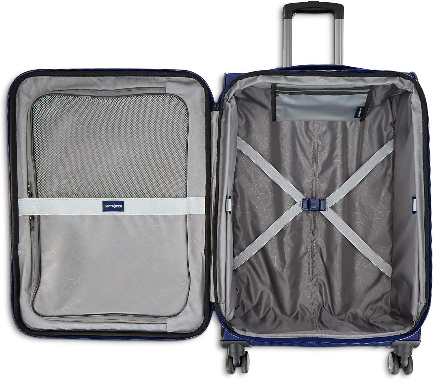 Samsonite Ascella 3.0 Softside Expandable Luggage with Spinners, Light Plum, 2PC SET (Carry-on/Medium)