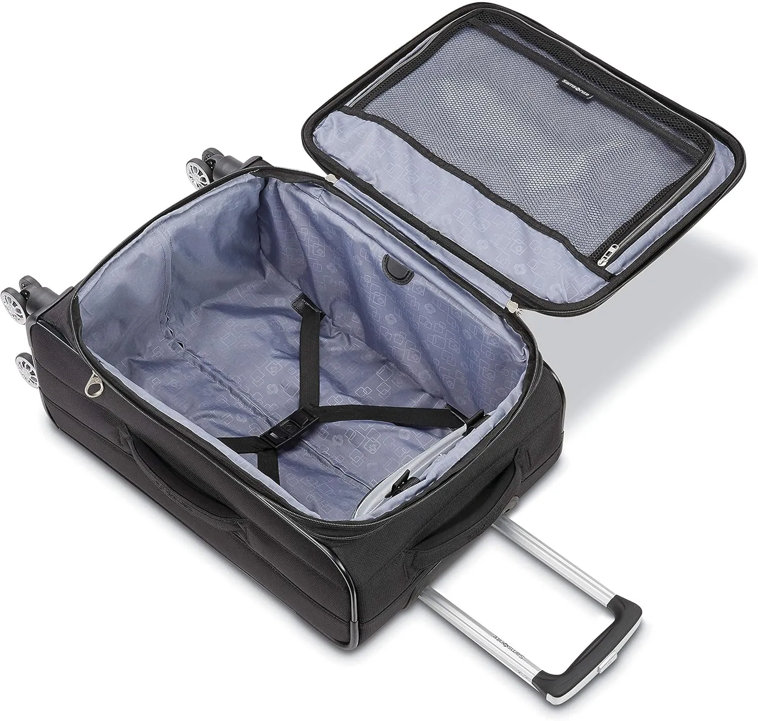Samsonite Ascella X Softside Expandable Luggage with Spinner Wheels, Black, Carry-On 20-Inch