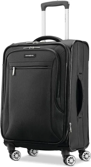 Samsonite Ascella X Softside Expandable Luggage with Spinner Wheels, Black, Carry-On 20-Inch