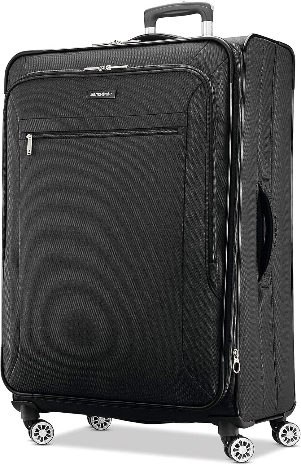Samsonite Ascella X Softside Expandable Luggage with Spinner Wheels, Black, Checked-Large 29-Inch