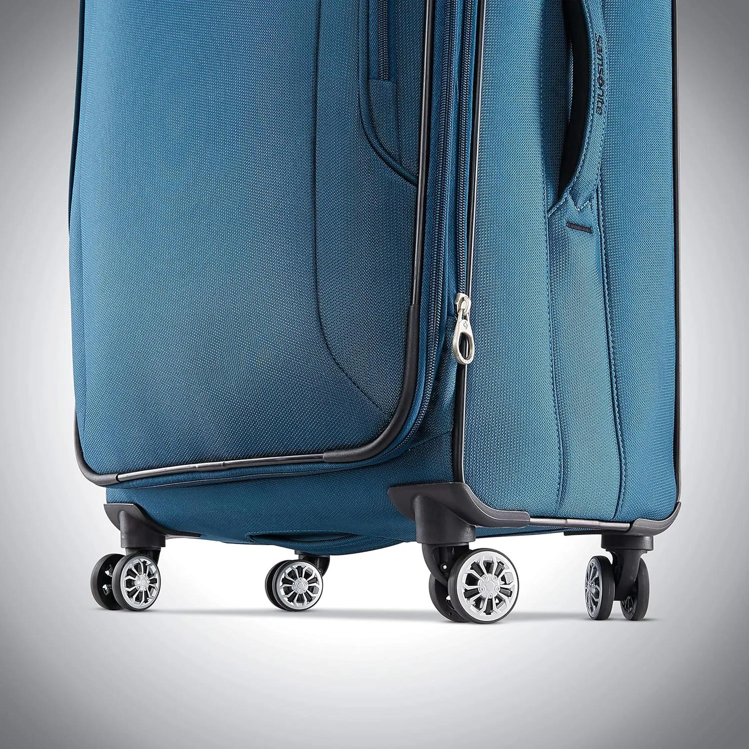 Samsonite Ascella X Softside Expandable Luggage with Spinners, Teal, 2PC SET (Carry-on/Medium)