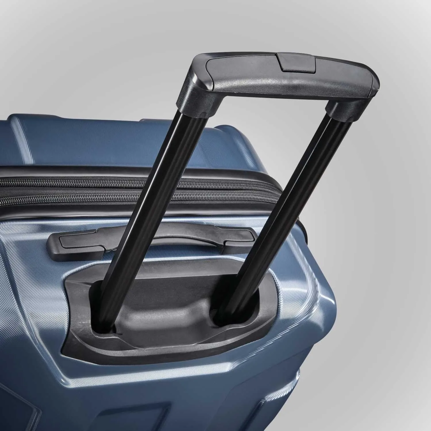 Samsonite Centric Hardside Expandable Luggage with Spinner Wheels, Blue Slate, Checked-Large 28-Inch