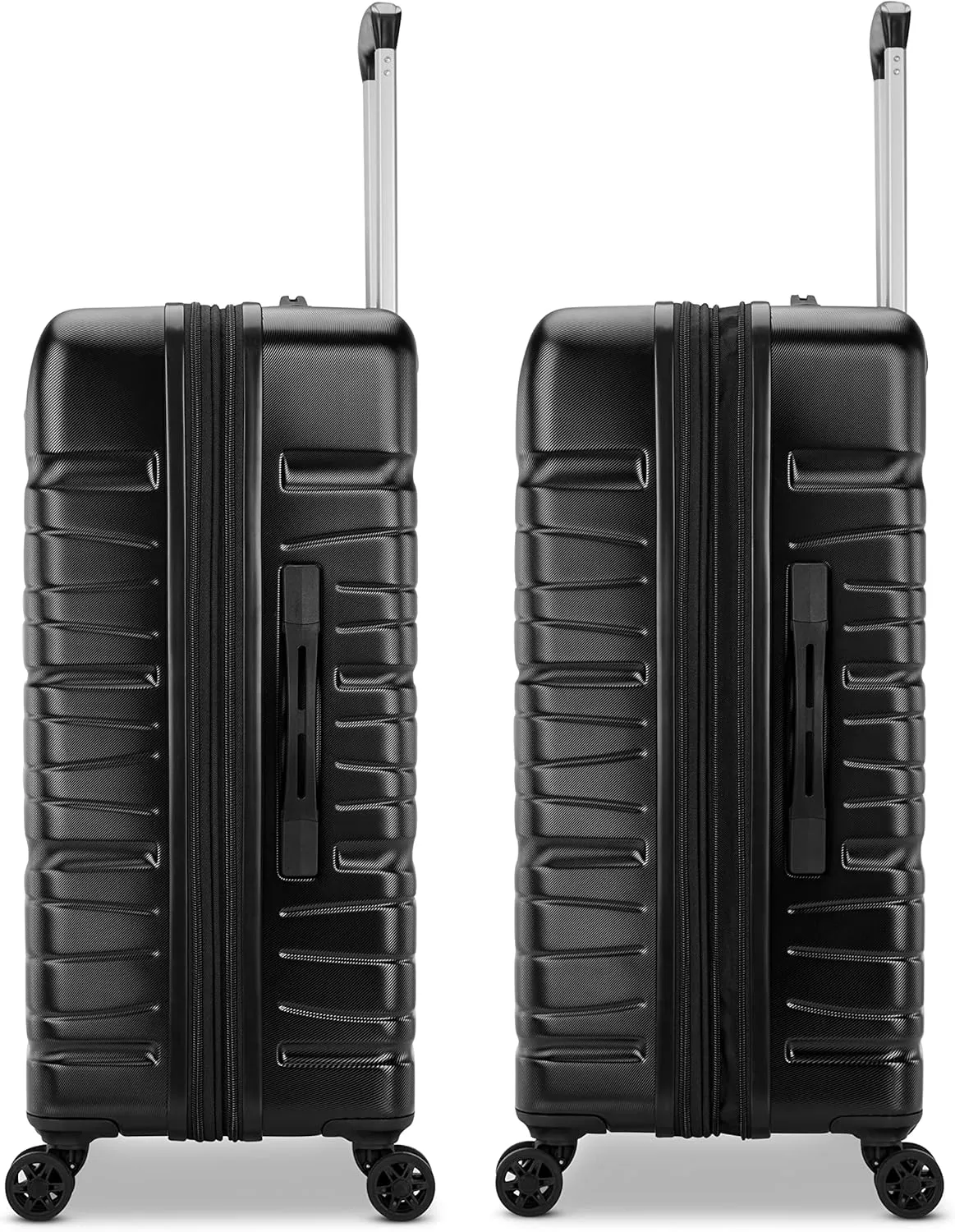 Samsonite Evolve SE Hardside Expandable Luggage with Double Spinner Wheels, Bass Black, Carry-on