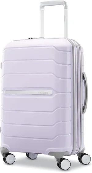 Samsonite Freeform 21-Inch Hardside Carry-On Luggage - Hardshell Carry-On Suitcase - TSA Lock, Airline-Approved - Expandable Hard Shell, Smooth Spinner Wheels for Lightweight Travel - Lilac