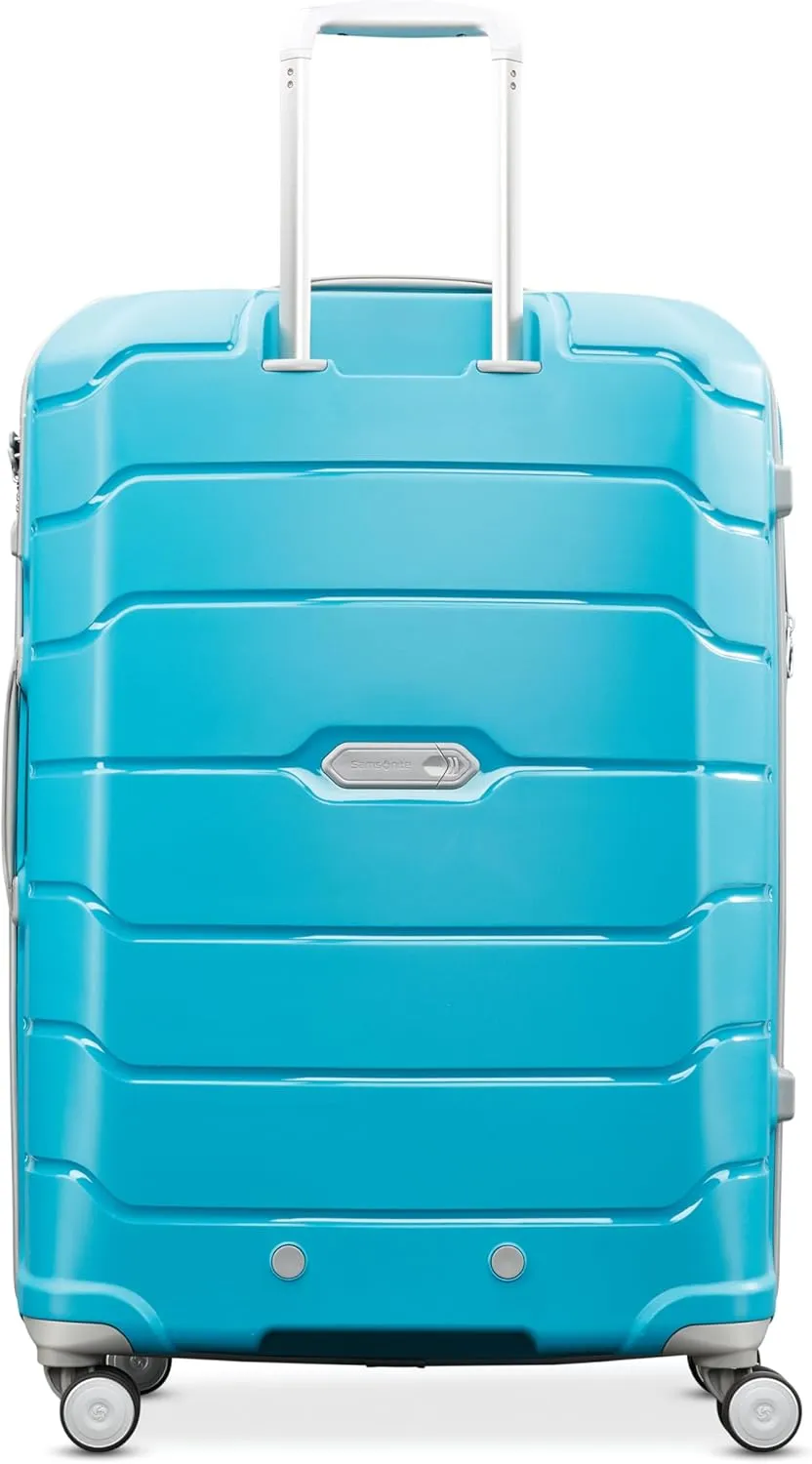 Samsonite Freeform Hardside Expandable Luggage with Spinners, Ocean Blue, 2PC SET (Carry-on/Large)