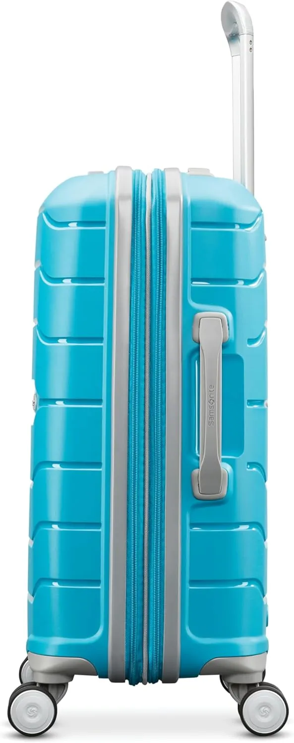 Samsonite Freeform Hardside Expandable Luggage with Spinners, Ocean Blue, 2PC SET (Carry-on/Large)