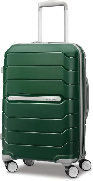 Samsonite Freeform Hardside Expandable with Double Spinner Wheels, Carry-On 21-Inch, Pine Green