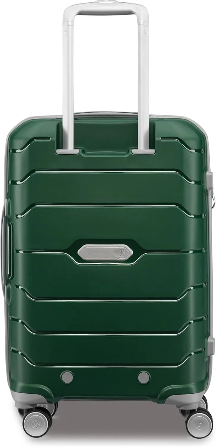Samsonite Freeform Hardside Expandable with Double Spinner Wheels, Carry-On 21-Inch, Pine Green