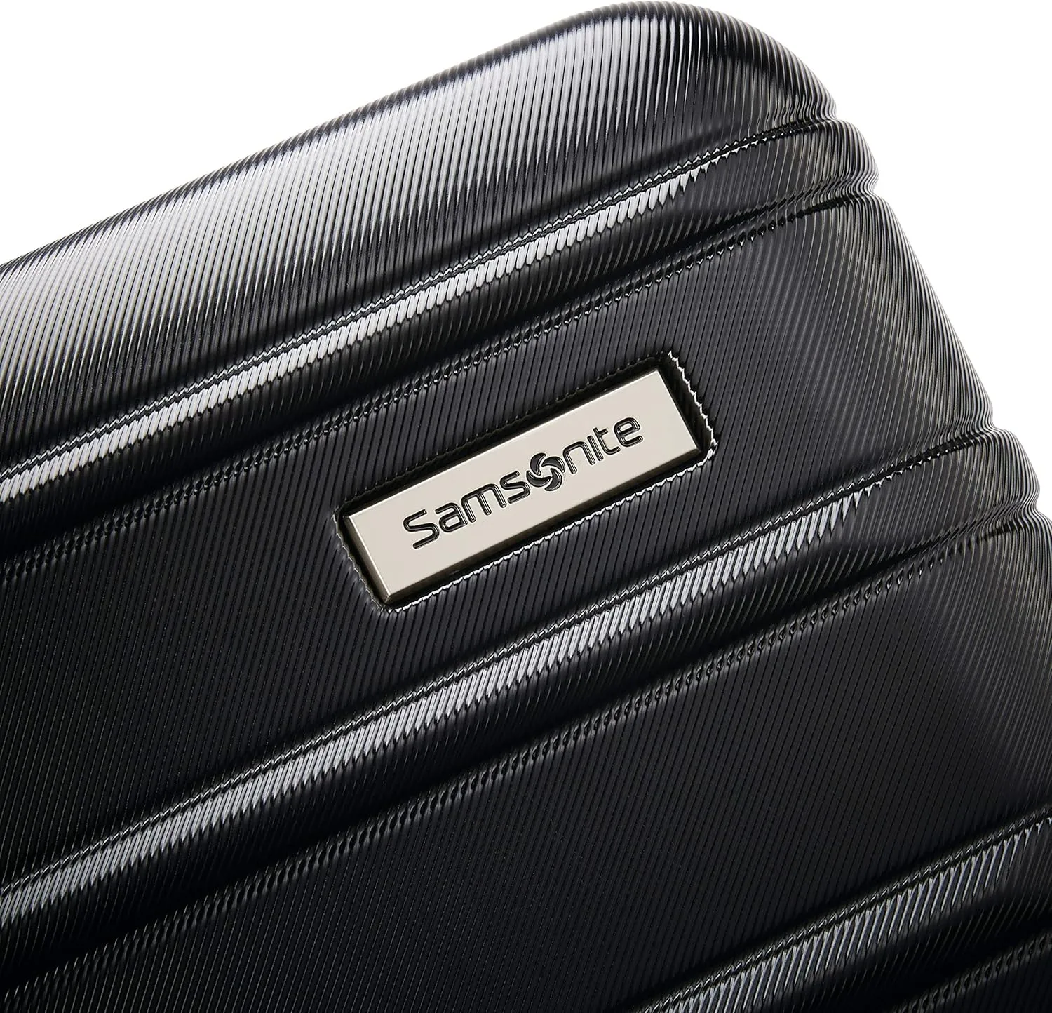 Samsonite Omni 2 24-Inch Medium Checked Hardside Luggage with 360° Spinner Wheels - Scratch Resistant Hardshell - TSA Lock - Expandable Polycarbonate Shell for Lightweight Travel - Midnight Black