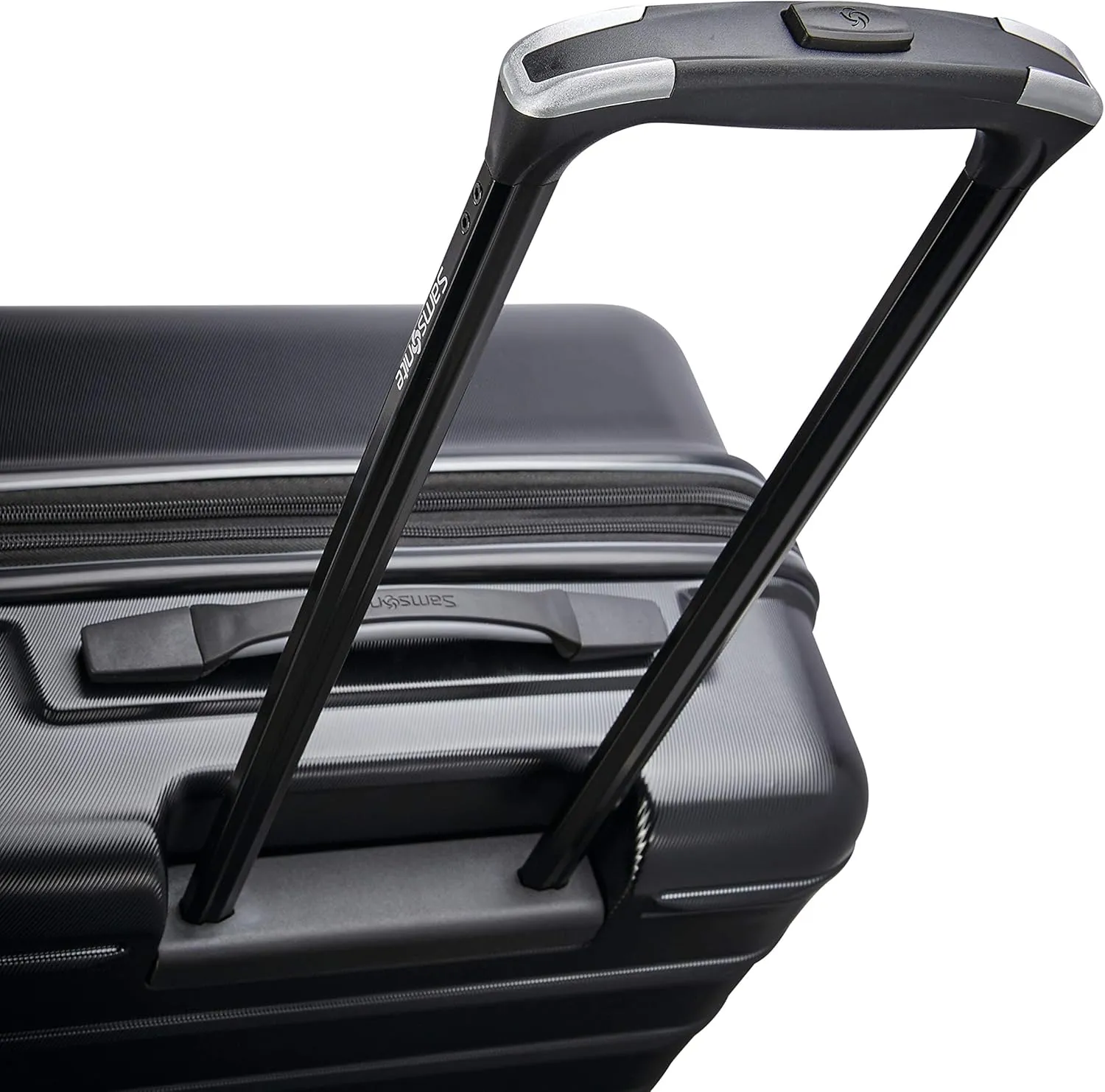 Samsonite Omni 2 24-Inch Medium Checked Hardside Luggage with 360° Spinner Wheels - Scratch Resistant Hardshell - TSA Lock - Expandable Polycarbonate Shell for Lightweight Travel - Midnight Black