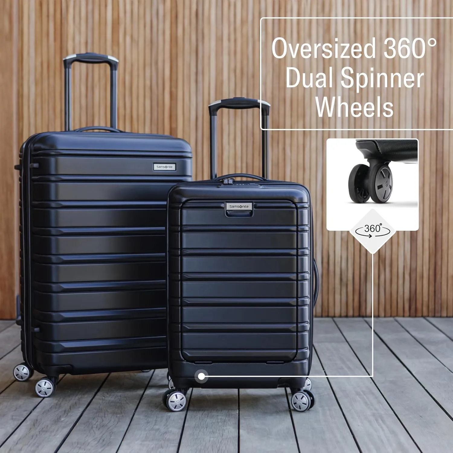 Samsonite Omni 2 Carry-On Hardside Luggage with 360° Spinner Wheels - Scratch Resistant Hardshell - TSA, Airline-Approved - Expandable Polycarbonate Shell for Lightweight Travel - Rose Gold