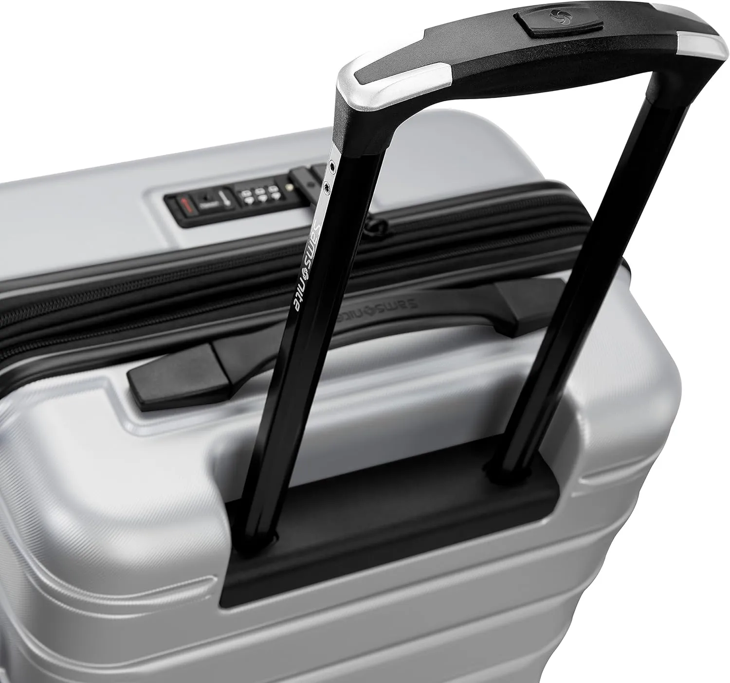 Samsonite Omni 2 Pro Carry-On Hardside Luggage with Front Entry - 360° Spinner Wheels - Scratch Resistant Hardshell - TSA, Airline-Approved - Lightweight Expandable Polycarbonate Shell - Pale Blue