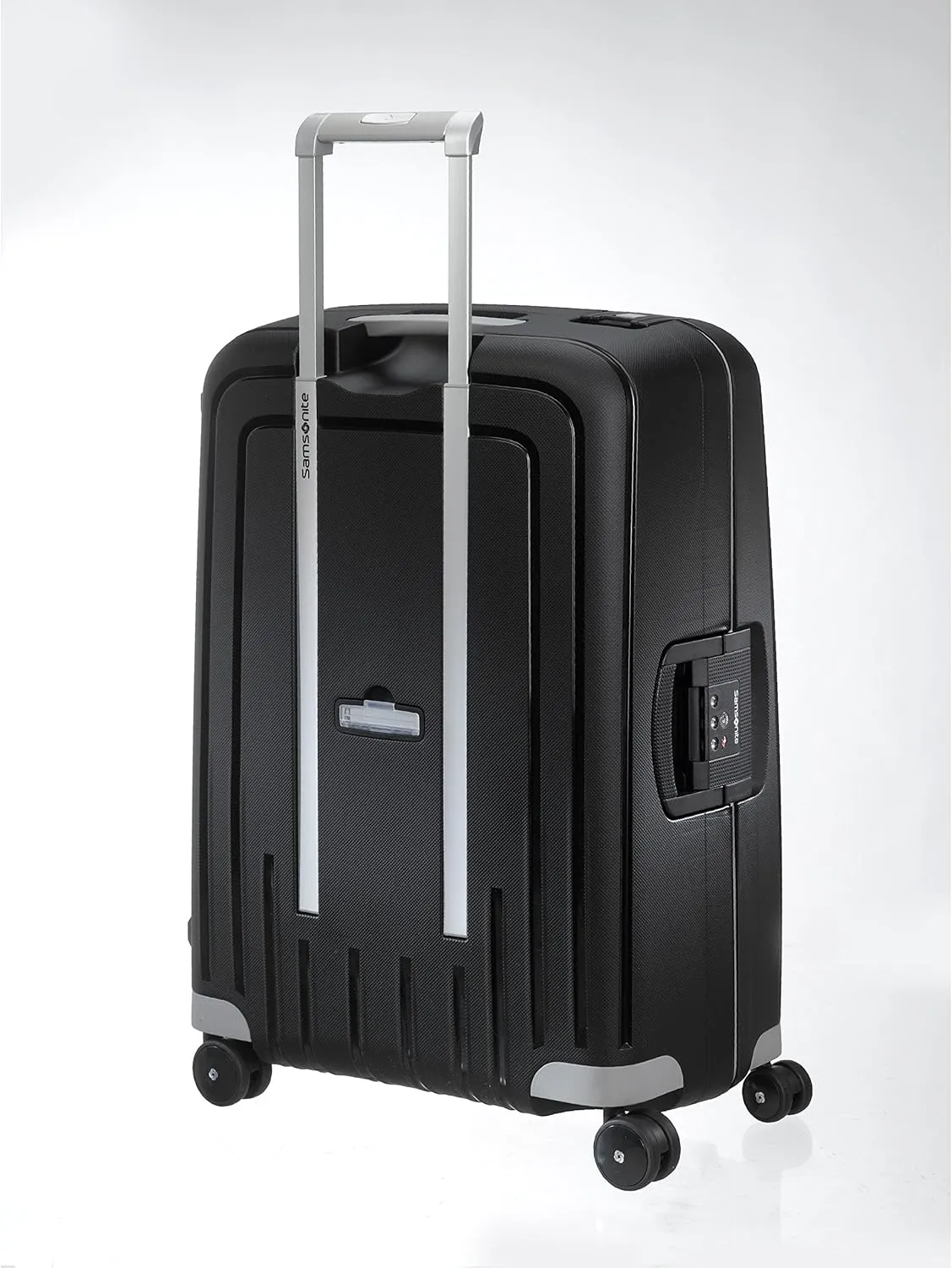 Samsonite S'Cure Hardside Luggage with Spinner Wheels, Black, Checked-Large 28-Inch