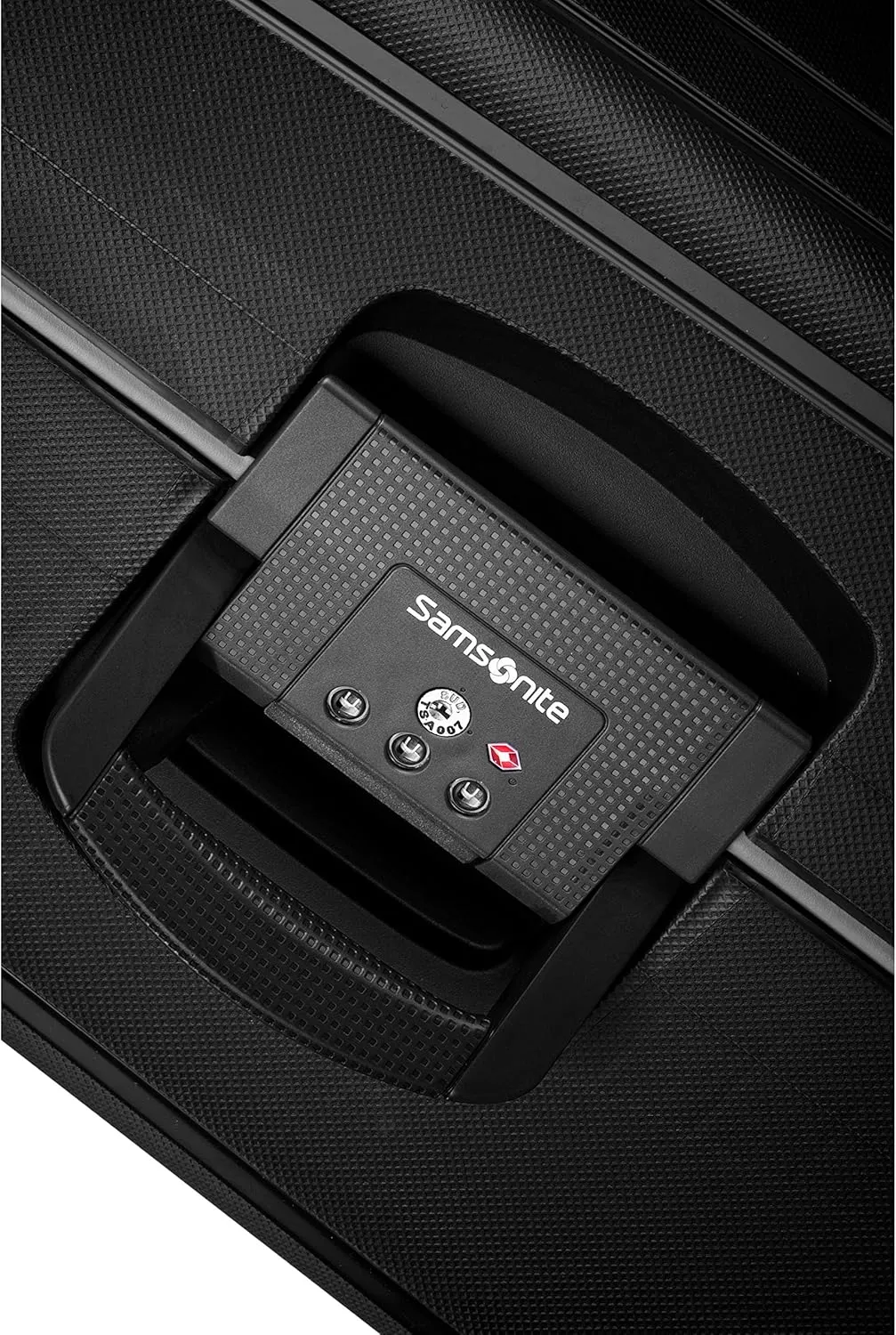 Samsonite S'Cure Hardside Luggage with Spinner Wheels, Black, Checked-Large 28-Inch