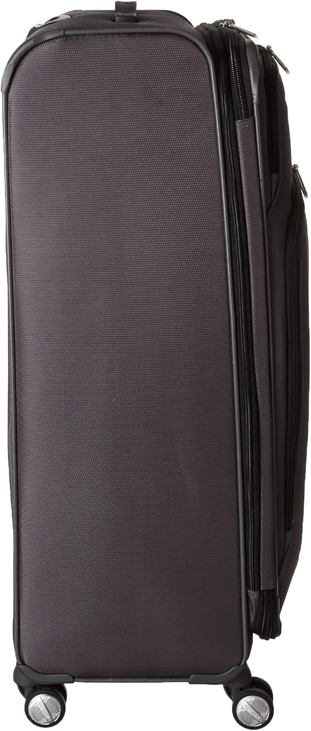 Samsonite Solyte DLX Softside Expandable Luggage with Spinner Wheels, Mineral Grey, Checked-Large 29-Inch